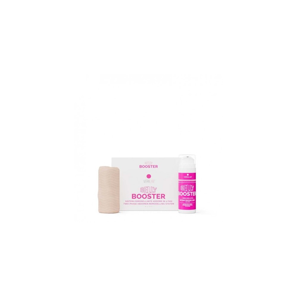 Veralab Belly Booster - Sistema Rimodellante Addome In 2 Fasi Con Crema E Guaina Micro-Massaggiante Nude Taglia M 