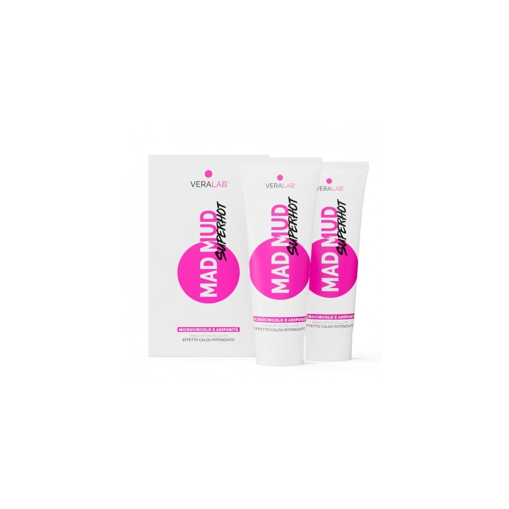 Veralab Mad Mud Superhot - 2 Fanghi Termoattivi Anticellulite Da 250 Ml 