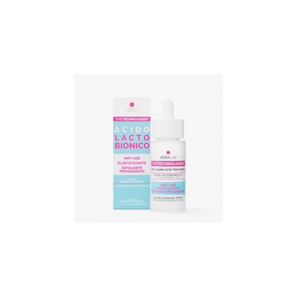 Veralab Acido Lactobionico - Siero Viso Anti-Età Rinnovatore Cellulare 30 Ml 