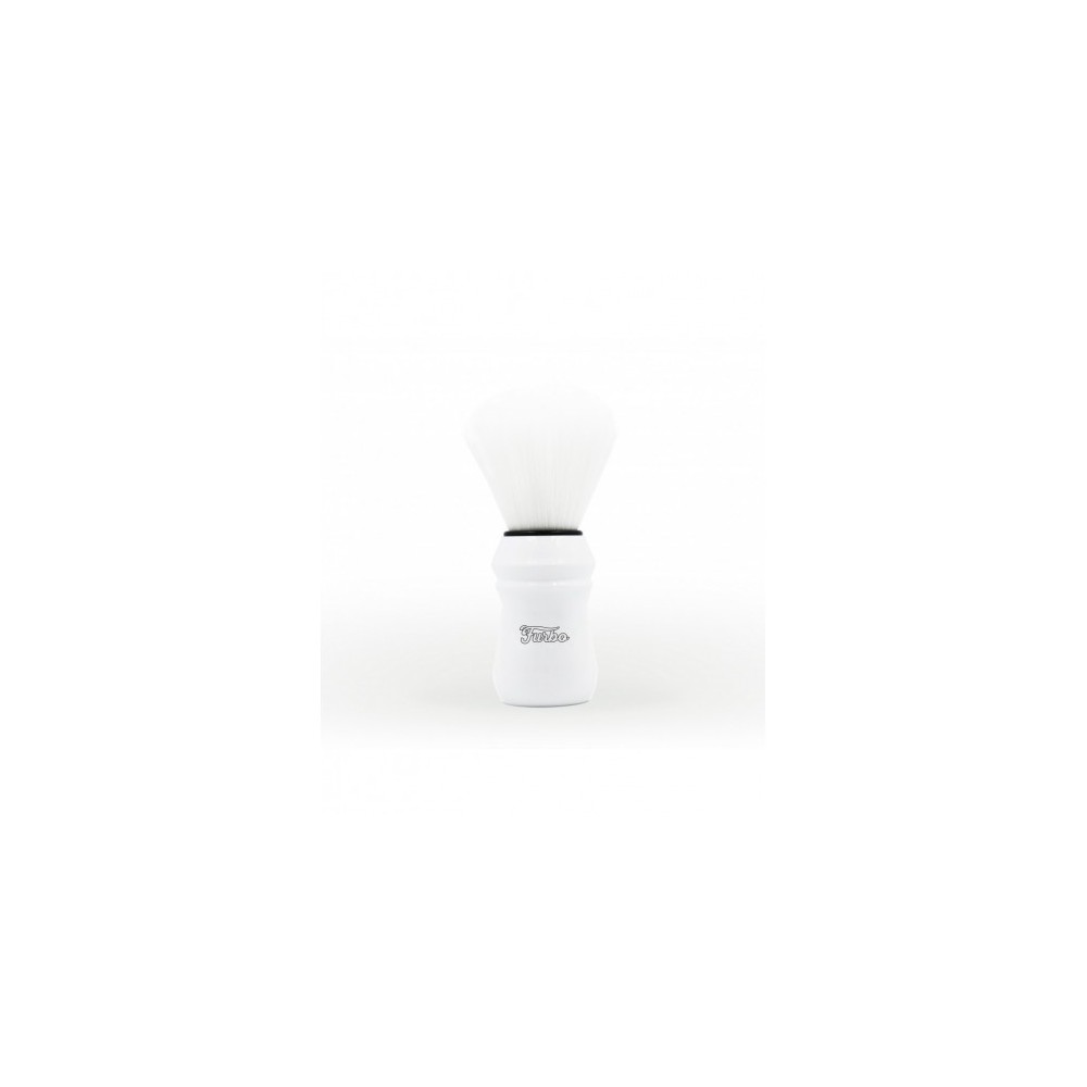 Furbo Total White - Pennello Da Barba Con Setole Sintetiche E Manico In Resina 