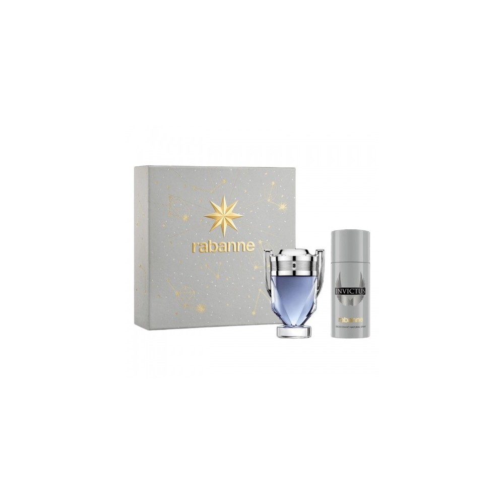 Paco Rabanne Invictus - Eau De Toilette 100 Ml + Deodorante Spray 150 Ml 