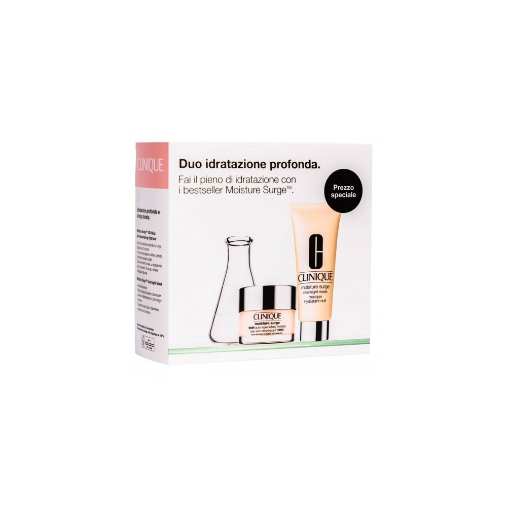 Clinique Duo Idratazione Profonda Moisture Surge - Crema Idratante 50 ml + Maschera Notte 100 ml 