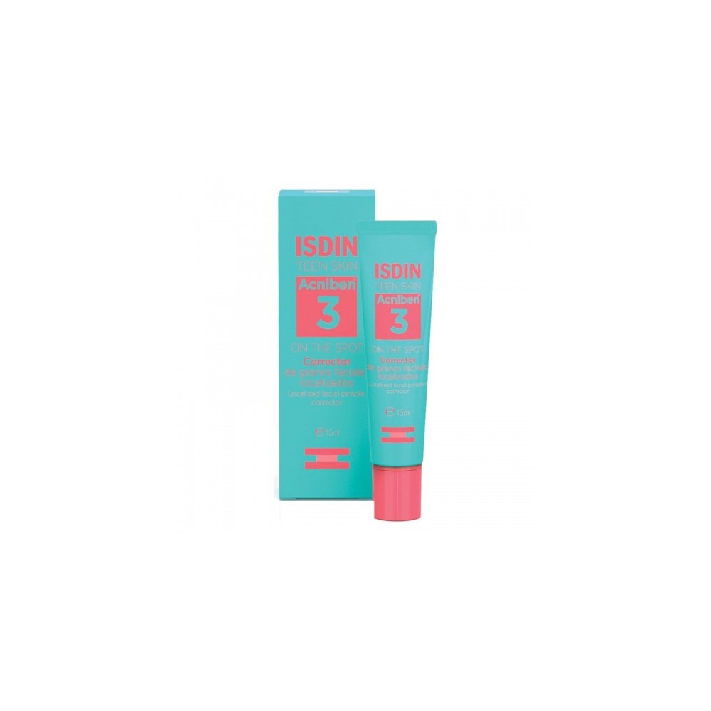 Isdin Teen Skin Acniben 3 On The Spot - Gel Anti-Imperfezioni Per Pelle Grassa E Acneica 15 Ml 