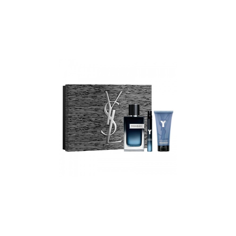 Yves Saint Laurent Cofanetto Y - Edp Uomo 100 Ml + Formato Viaggio 10 Ml + Shower Gel 50 Ml 