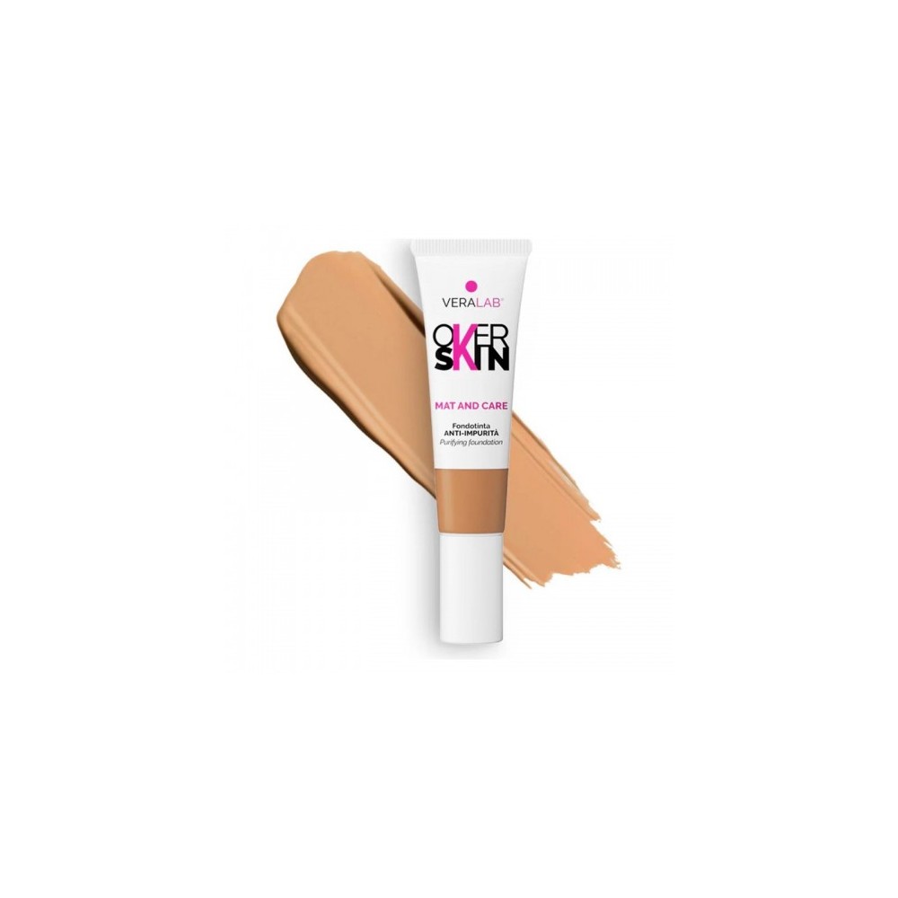 Veralab Overskin Mat And Care - Fondotinta Anti-Impurità  N. 10 Cinnamon 