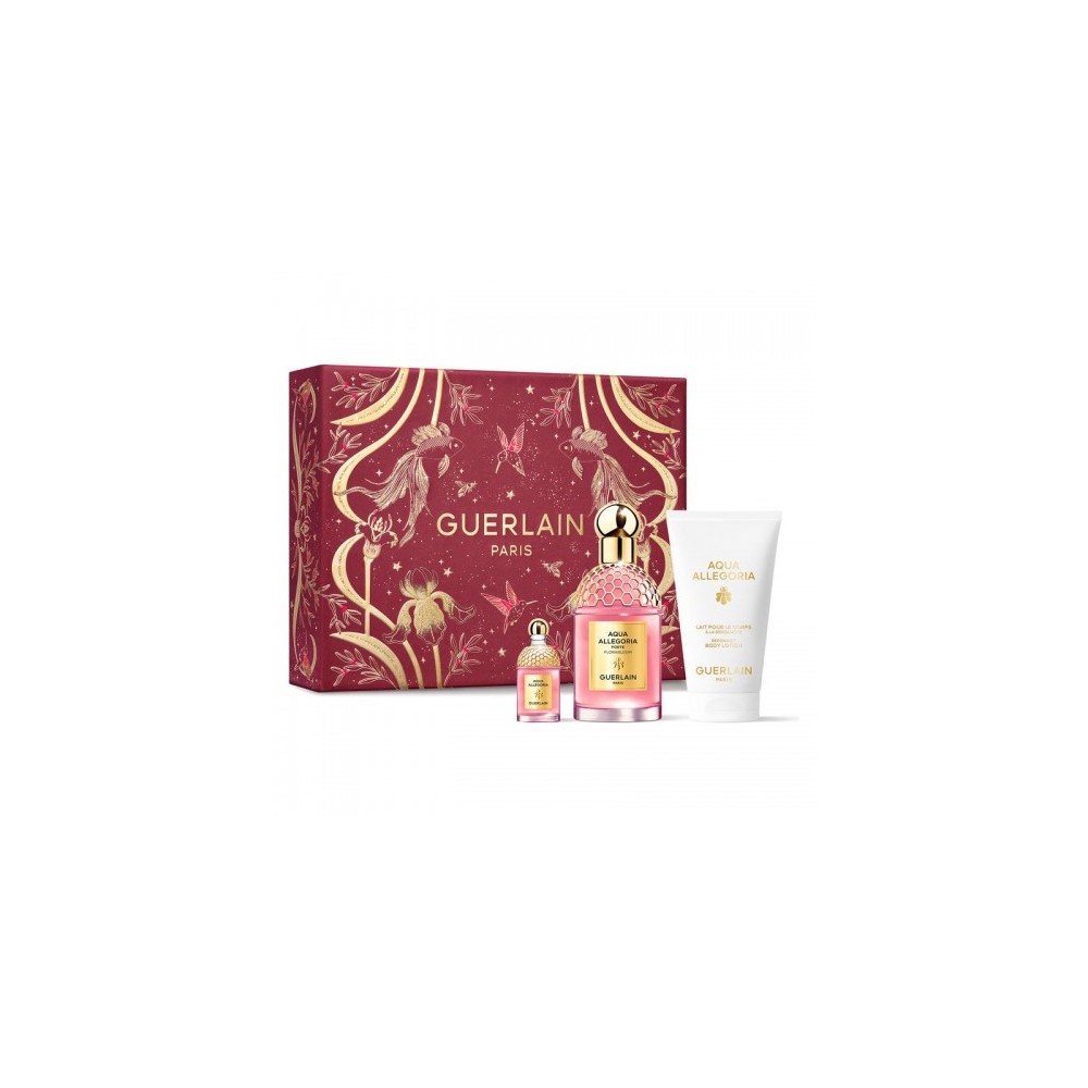 Guerlain Aqua Allegoria Forte Florabloom - Edp 75 Ml + Edp 7,5 Ml + Latte Corpo 75 Ml 