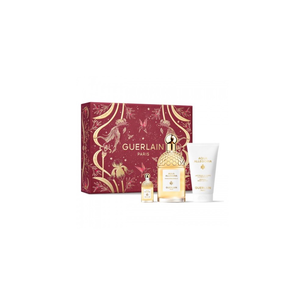 Guerlain Aqua Allegoria Mandarine Basilic - Edt 125 Ml + Edt 7,5 Ml + Latte Corpo 75 Ml 