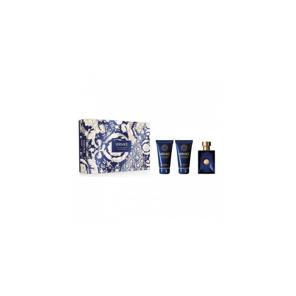 Versace Dylan Blue Pour Homme - Edt 50 Ml Vapo + Perfumed Bath & Shower Gel 50 Ml + After Shave Balm 50 Ml 