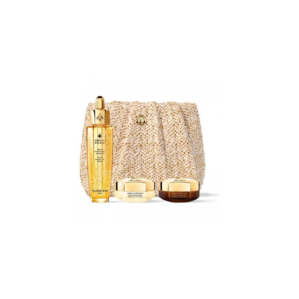 Guerlain Abeille Royale Huile En Eau Jeunesse - Youth Watery Oil Serum 50 ml + Crema Giorno 15 ml + Crema Notte 15 ml 