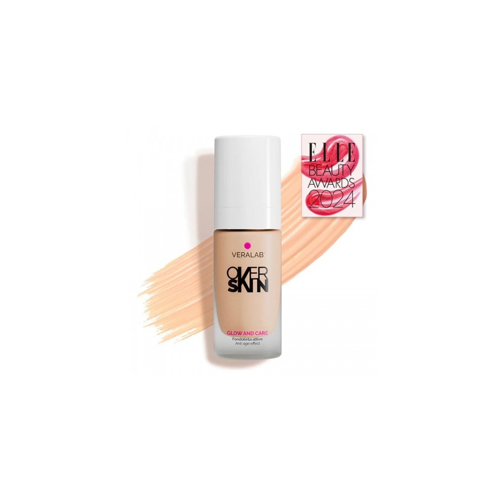 Veralab Overskin Glow And Care - Fondotinta Attivo N. 2.5 Desert 