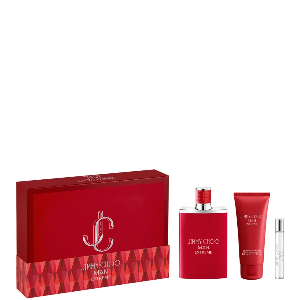 Jimmy Choo Man Extreme - Eau De Parfum 100 Ml + Eau De Parfum 7,5 Ml + Shower Gel 100 Ml 