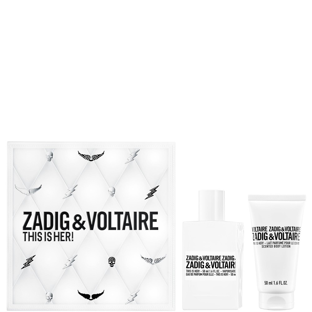 Zadig & Voltaire This Is Her - Eau De Parfum Donna 50 Ml + Lozione Profumata 50 Ml 