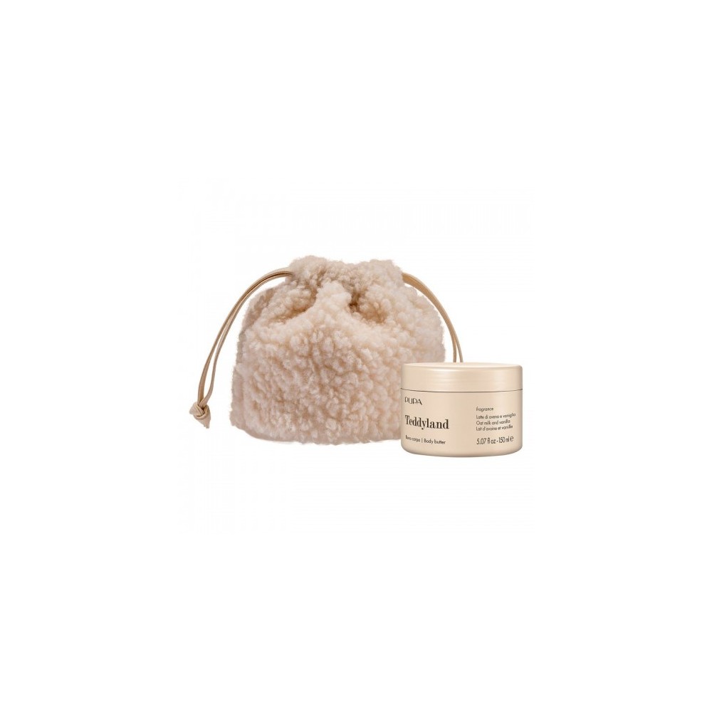 Pupa Teddyland Latte Di Avena E Vaniglia - Burro Corpo 150 Ml + Beauty Basket In Tessuto Teddy 