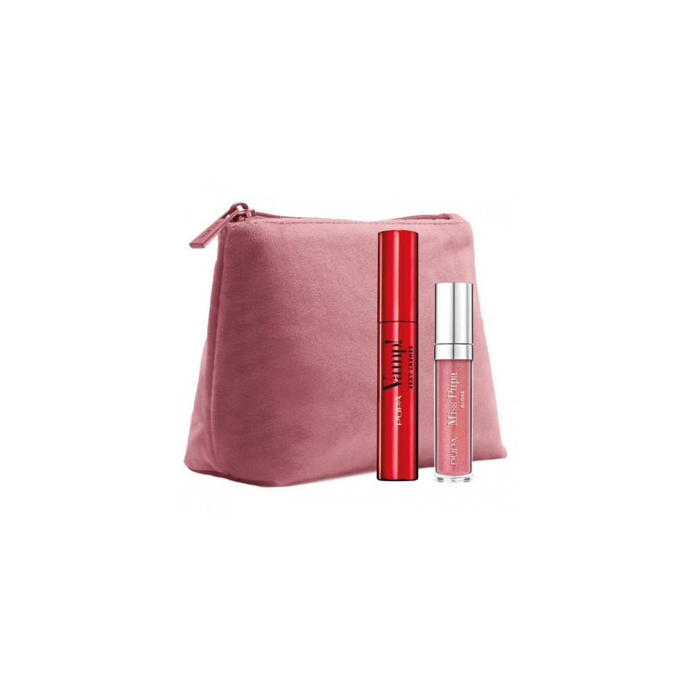 Pupa Kit Vamp - Mascara Sexy Lashes N. 101 Extra Black + Pochette Essenziale 