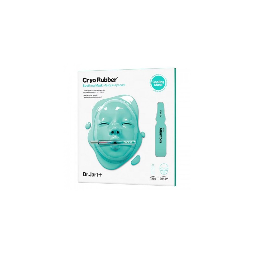 Dr.Jart+ Kit Cryo Rubber Soothing Mask - Maschera Viso + Ampolla Concentrata 