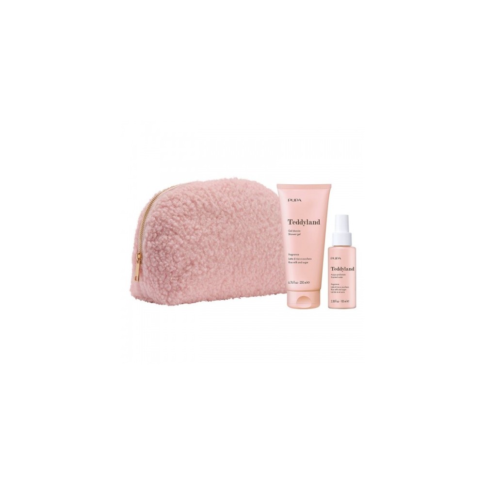 Pupa Teddyland Lette Di Riso e Zucchero - Gel Doccia 200 Ml + Acqua Profumata 100 ML + Pochette 