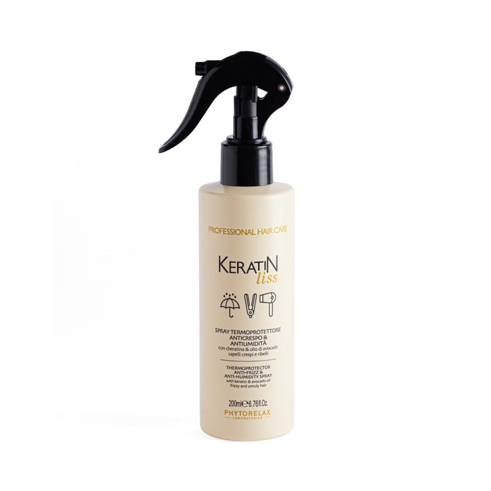 Phytorelax Keratin Liss - Spray Termoprotettore Anticrespo E AntiumiditÃ  200 Ml 