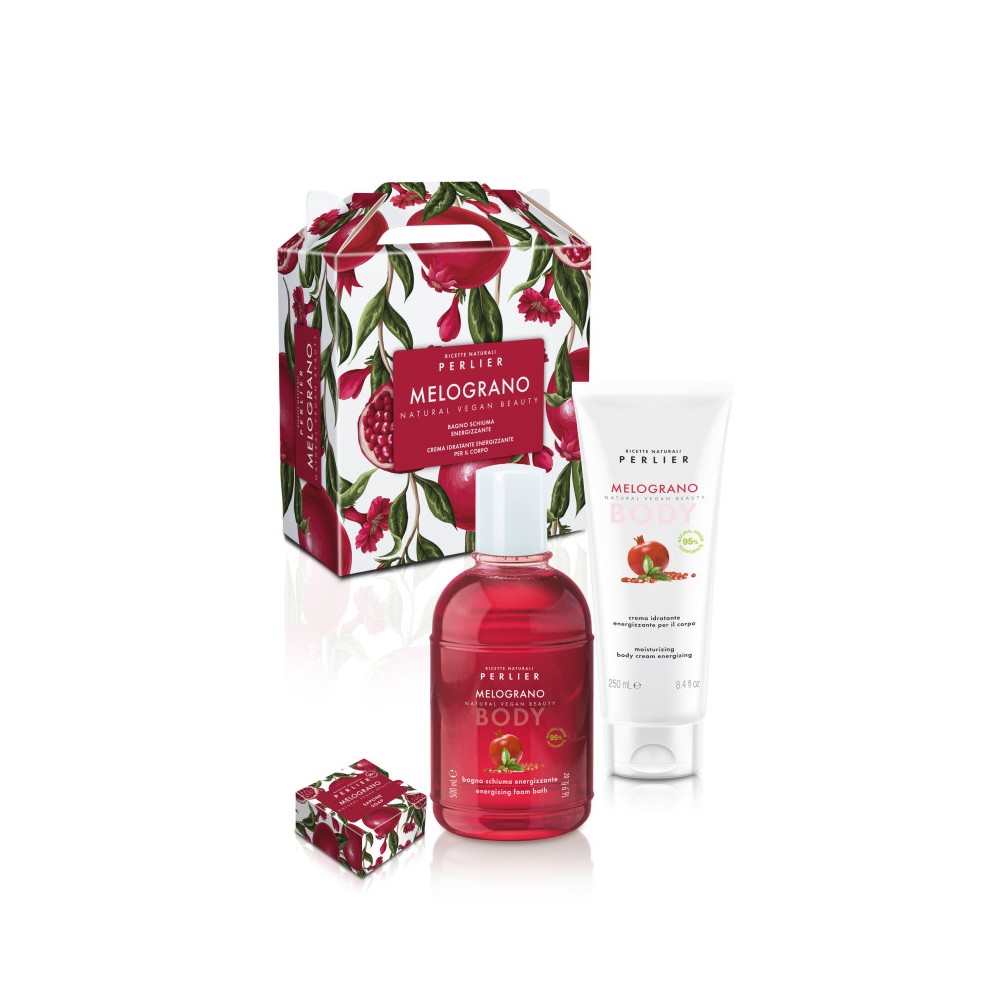 Perlier Melograno - Crema Corpo 250 Ml + Bagno Schiuma 500 Ml + Saponetta 50 G 