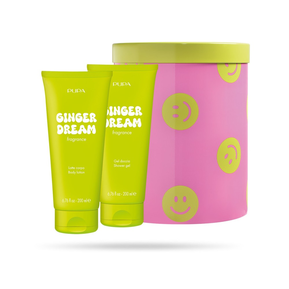 Pupa Happy Box Ginger Dream - Gel Doccia 200 Ml + Latte Corpo 200 Ml + Confezione In Metallo 