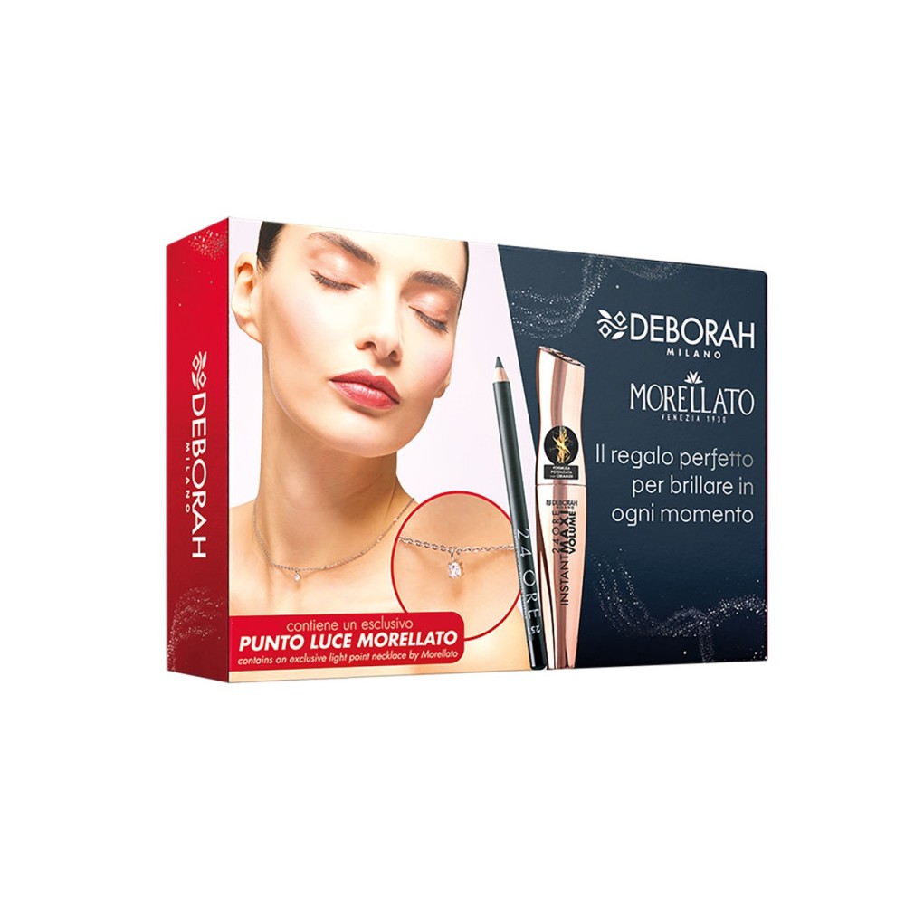 Deborah Mascara Instant Maxi Volume + Matita Occhi 24 Ore + Collana Morellato 