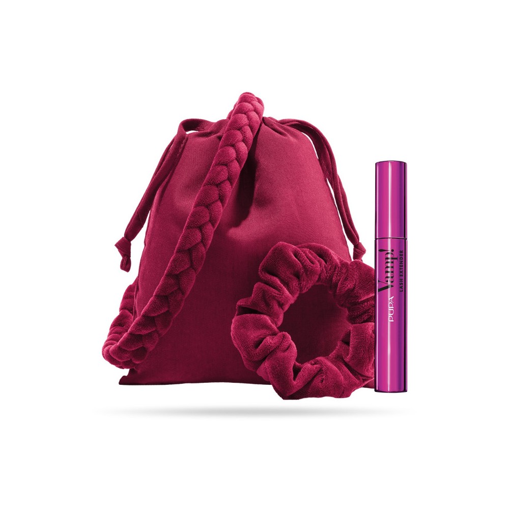 Pupa Mascara Vamp Lash Extender Black + Fascia Ed Elastico Capelli Stile + Pochette Easy Bag 
