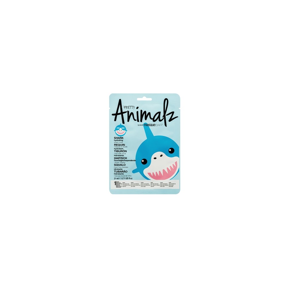 Masque Bar Pretty Animalz Shark - Maschera in Tessuto 21 ml 