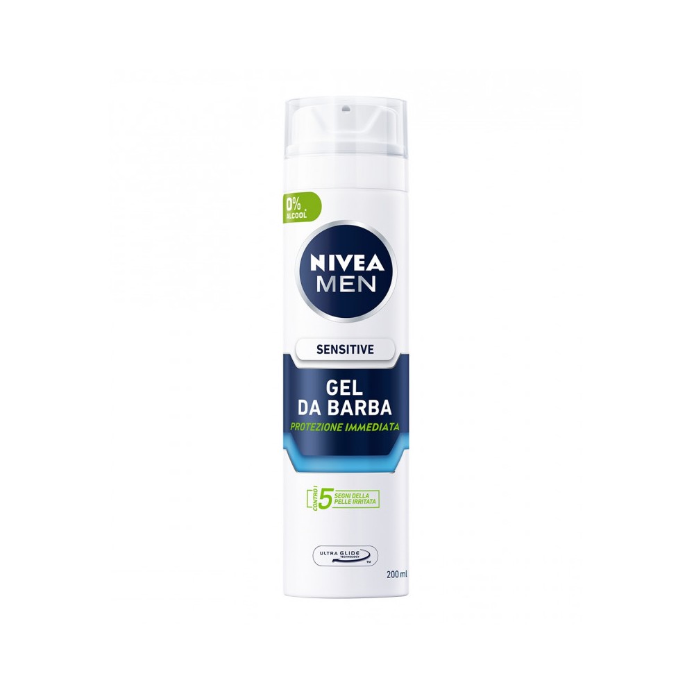 Nivea Men Sensitive - Gel Da Barba Senza Alcool 200 Ml 