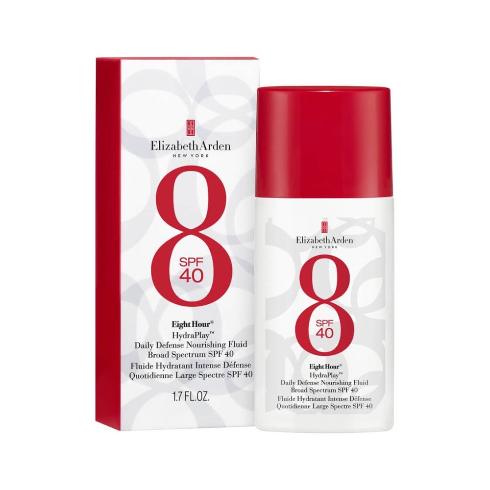 Elizabeth Arden Eight Hour Hydraplay Daily Defense Nourishing Fluid Broad Spectrum Spf40 50 Ml 