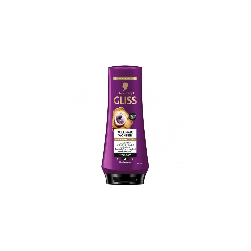 Schwarzkopf Gliss Full Hair Wonder - Balsamo Effetto Filler 200 ml 