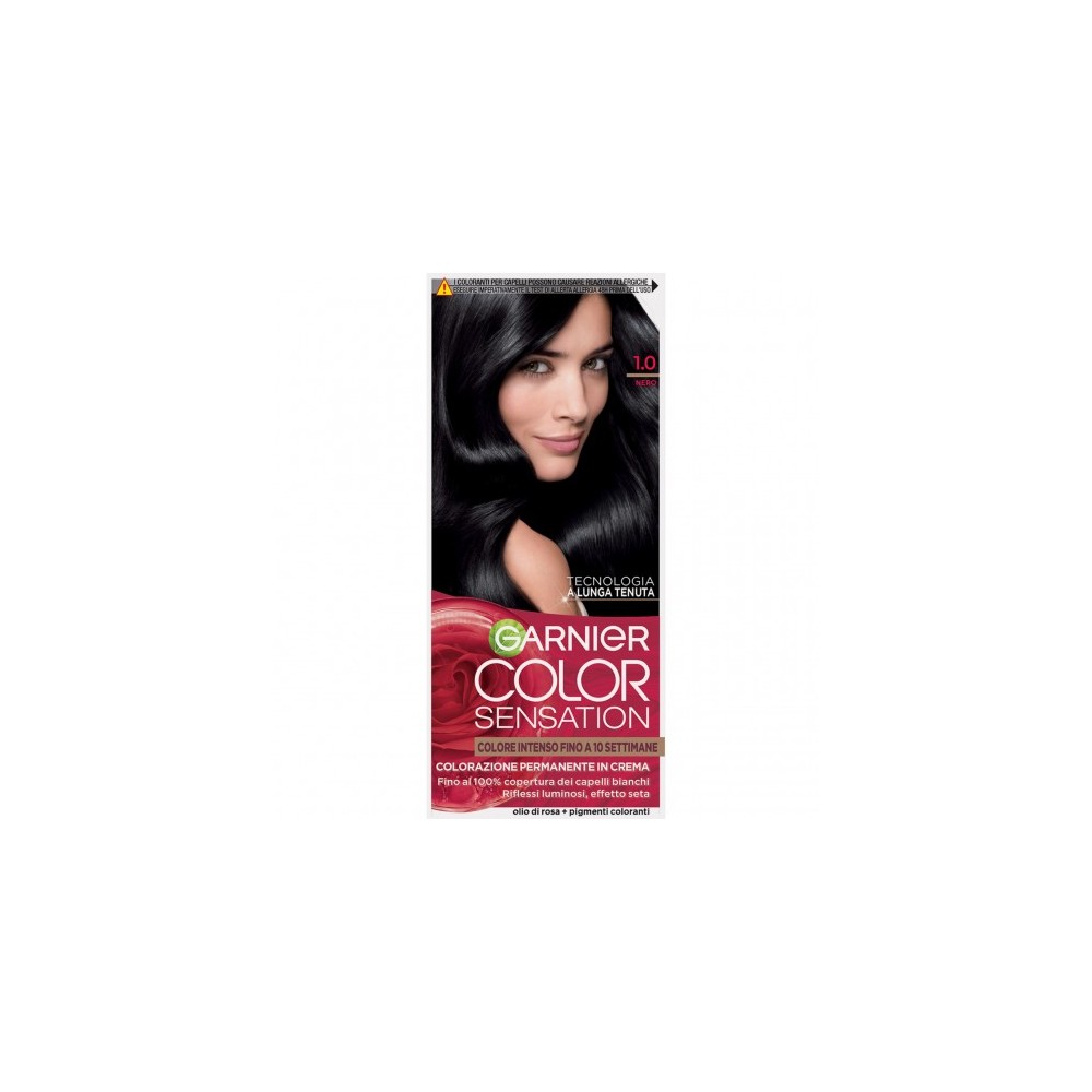 Garnier Color Sensation - Colorazione Permanente in Crema N. 1.0 Nero 