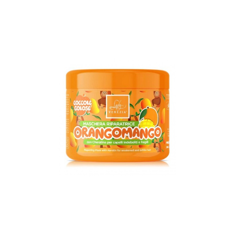 Lady Venezia Orangomango - Maschera Riparatrice per Capelli indeboliti e fragili 500 ml 
