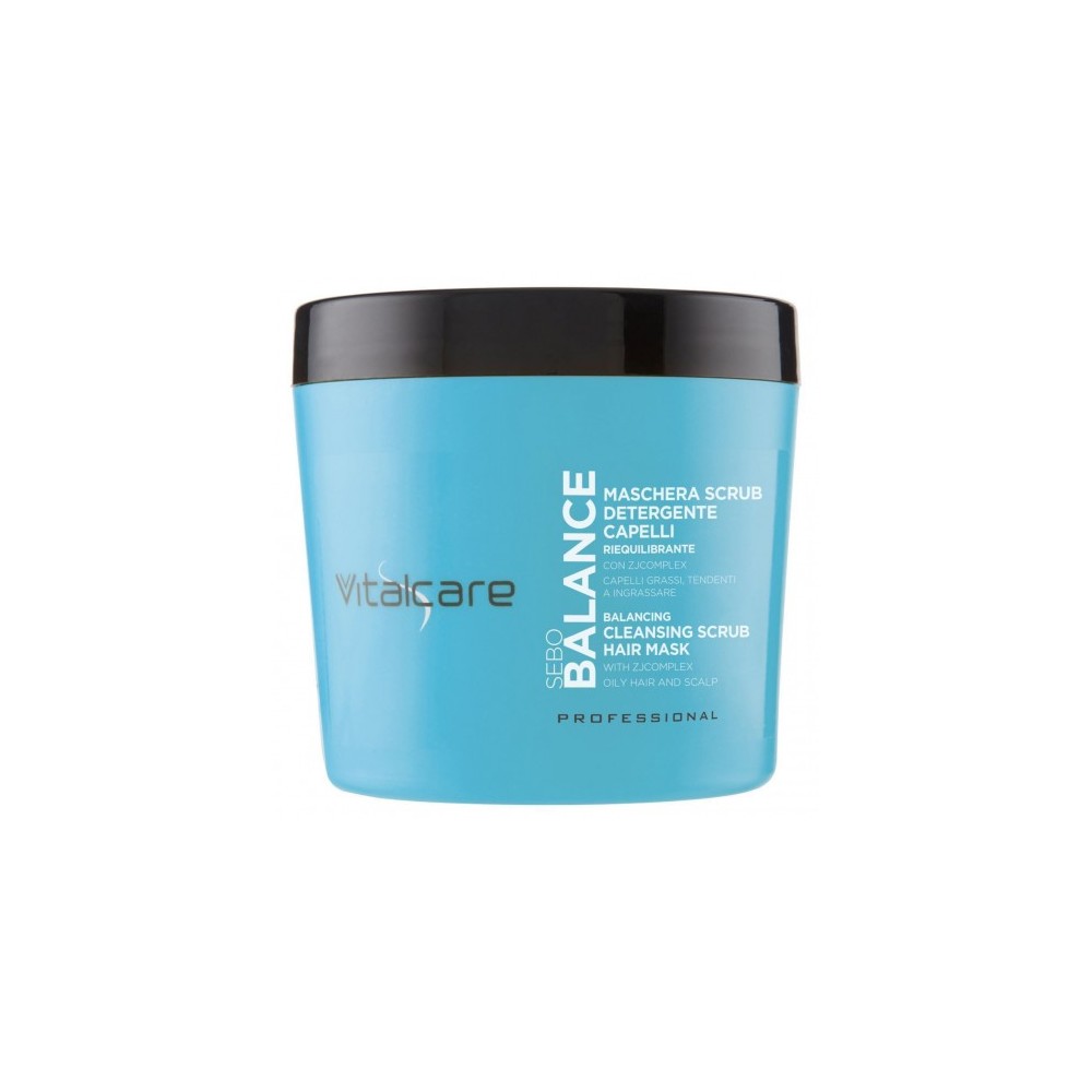 Vitalcare Sebo Balance - Maschera Scrub Detergente Capelli 400 ml 