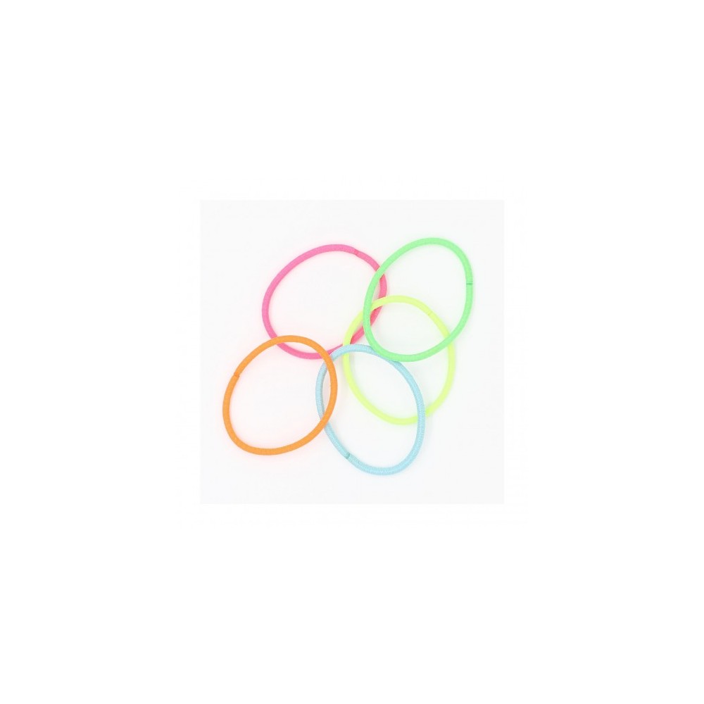 Ib Fashion Hair 208 - 5 Elastici Fluo Per Capelli 