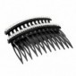 Ib Fashion Hair Pettine A Doppia Fila Nero Con Strass per Capelli