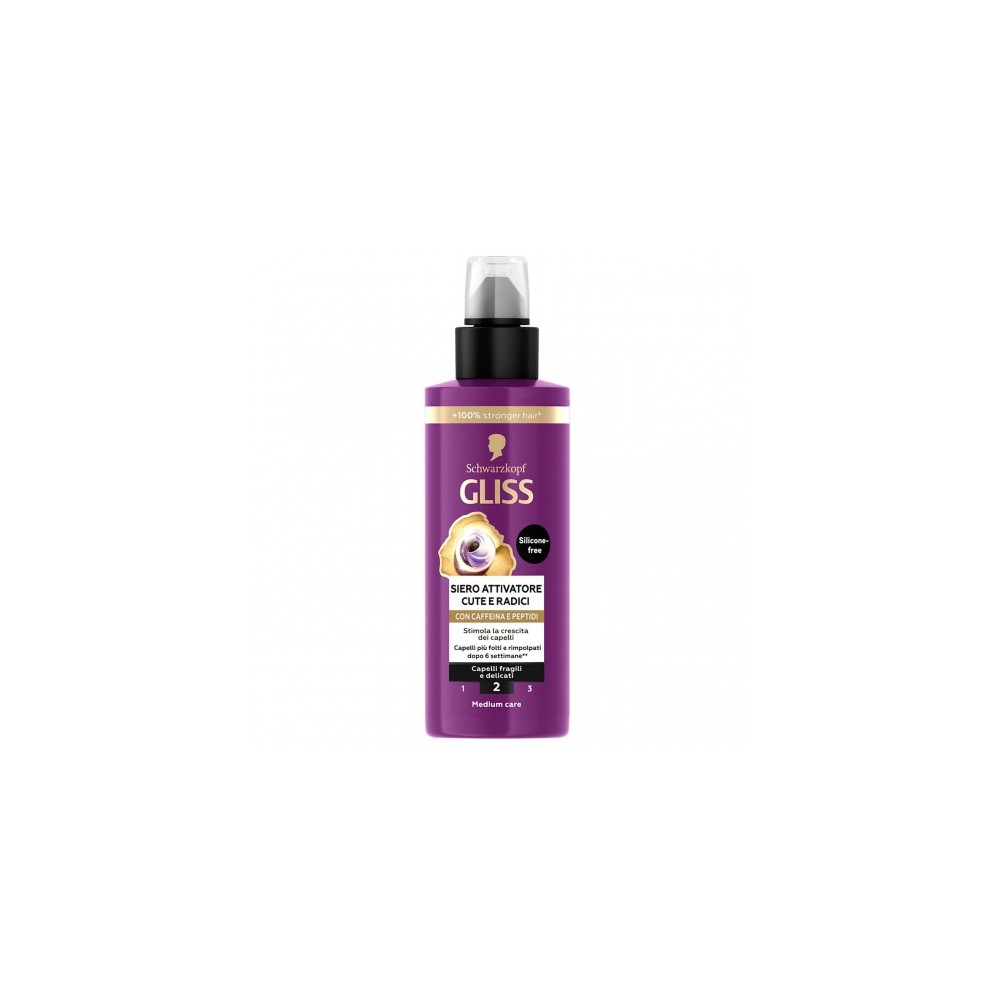 Schwarzkopf Gliss Siero Attivatore Cute E Radici 100 ml 