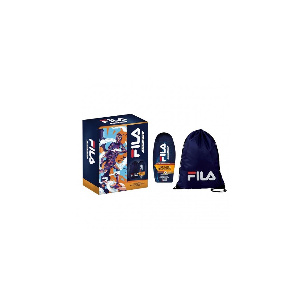 Fila Sport Active Uomo - Doccia Shampoo 250 Ml + Gym Bag 