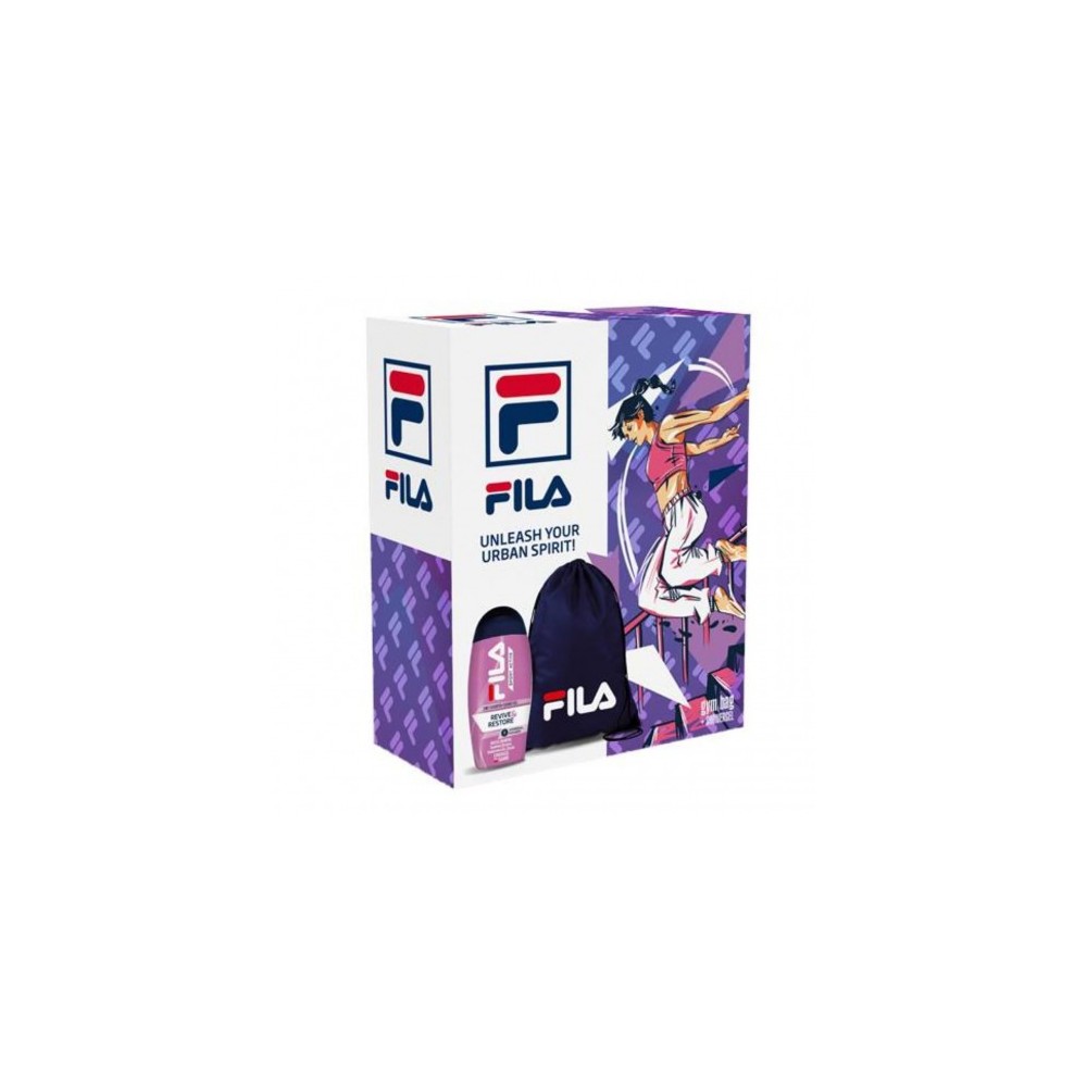 Fila Unleash Your Urban Spirit Donna - Gel Doccia 250 Ml + Gym Bag 