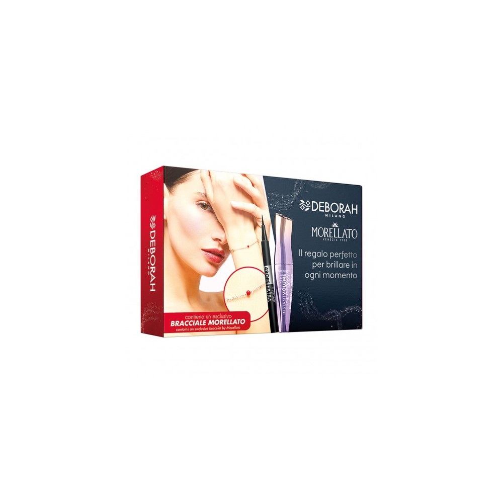 Deborah Mascara Instant Volume Up To The Stars + Eyeliner 48 Ore Extra + Bracciale Morellato 