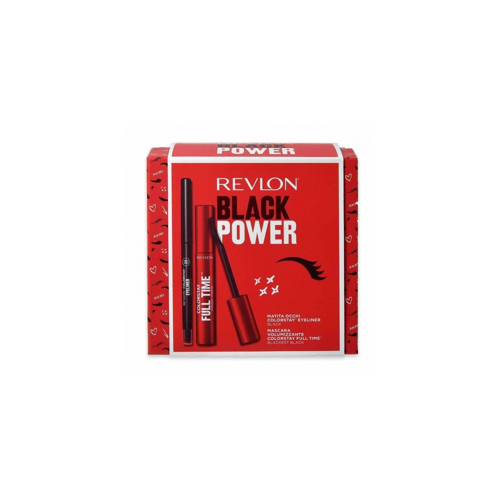 Revlon Black Power - Mascara Colorstay Full Time + Matita Occhi Colorstay Eyeliner Black 