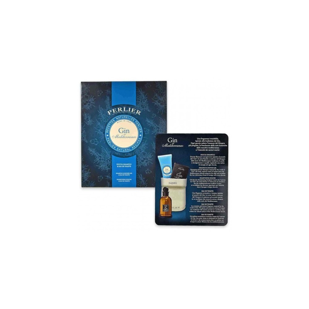 Perlier Gin Del Mediterraneo - Eau de Toilette 100 ml + Doccia Shampoo 250 ml 