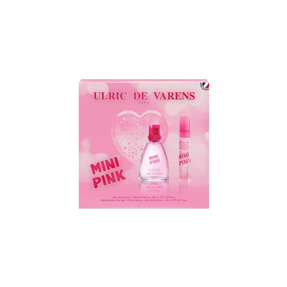 Ulric De Varens Mini Pink - Eau de Parfum 25 ml Vapo + Vaporizzatore da viaggio 20 ml 
