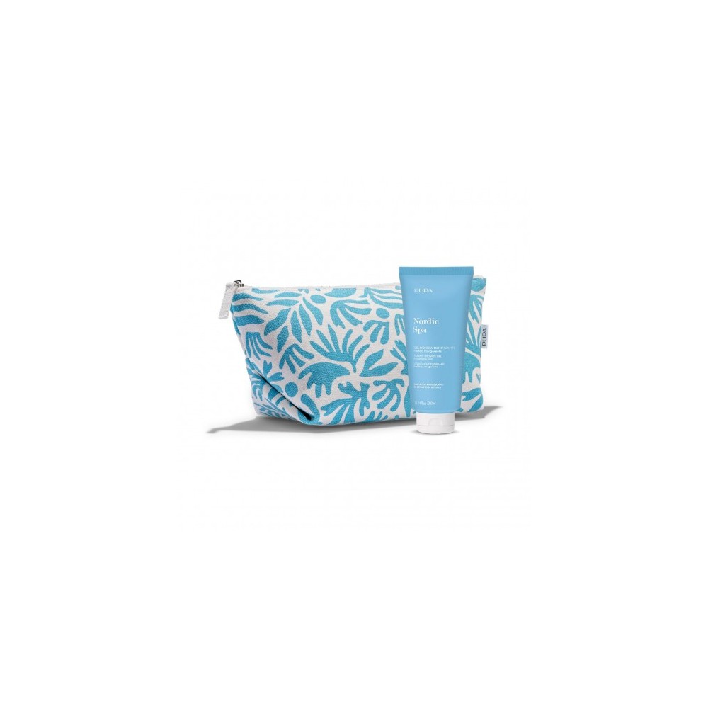 Pupa Nordic Spa - Gel Doccia Tonificante 300 ml + Pochette 
