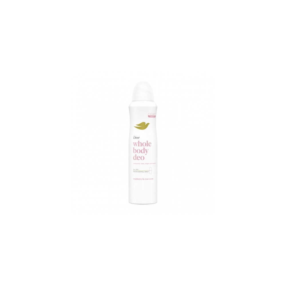Dove Whole Body Deo Lampone e Rosa - Deodorante Spray 150 ml 