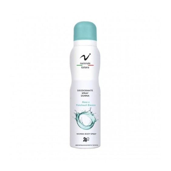 Nazionale Italiana - Nazionale Italiana Deodorante Spray Donna alla Rosa e Patchouli Bianco 150 ml