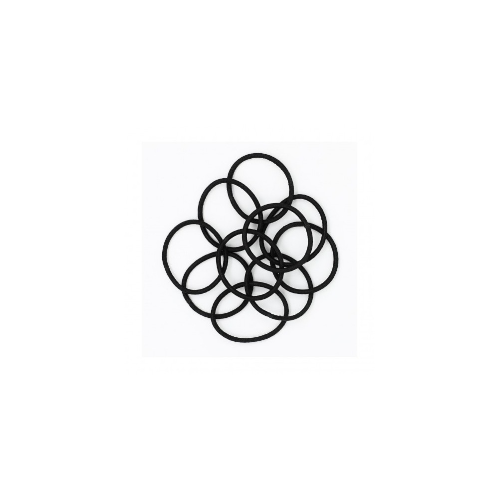 Ib Fashion Hair Elastic Sot 559N - 10 Elastici Neri 