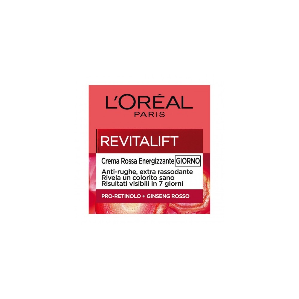 L'Oreal Paris Revitalift Crema Rossa Energizzante Giorno 50 ml 