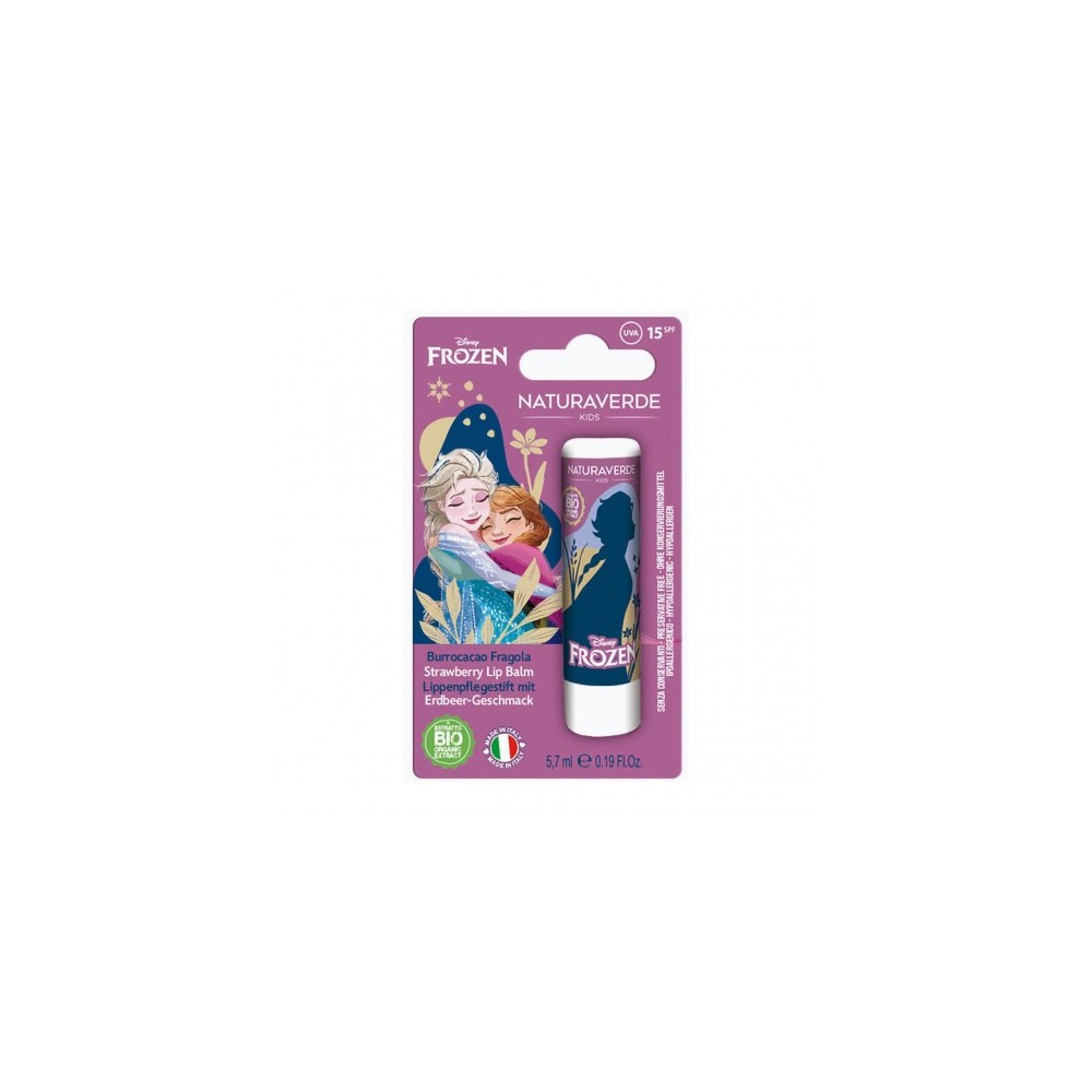 Naturaverde Disney Frozen Elsa & Anna - Burrocacao Spf15 Alla Fragola 5,7 Ml 