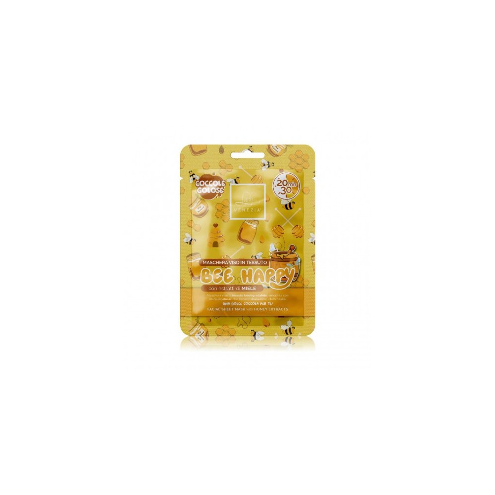 Lady Venezia Bee Happy - Maschera Viso In Tessuto Con Estratti Di Miele 