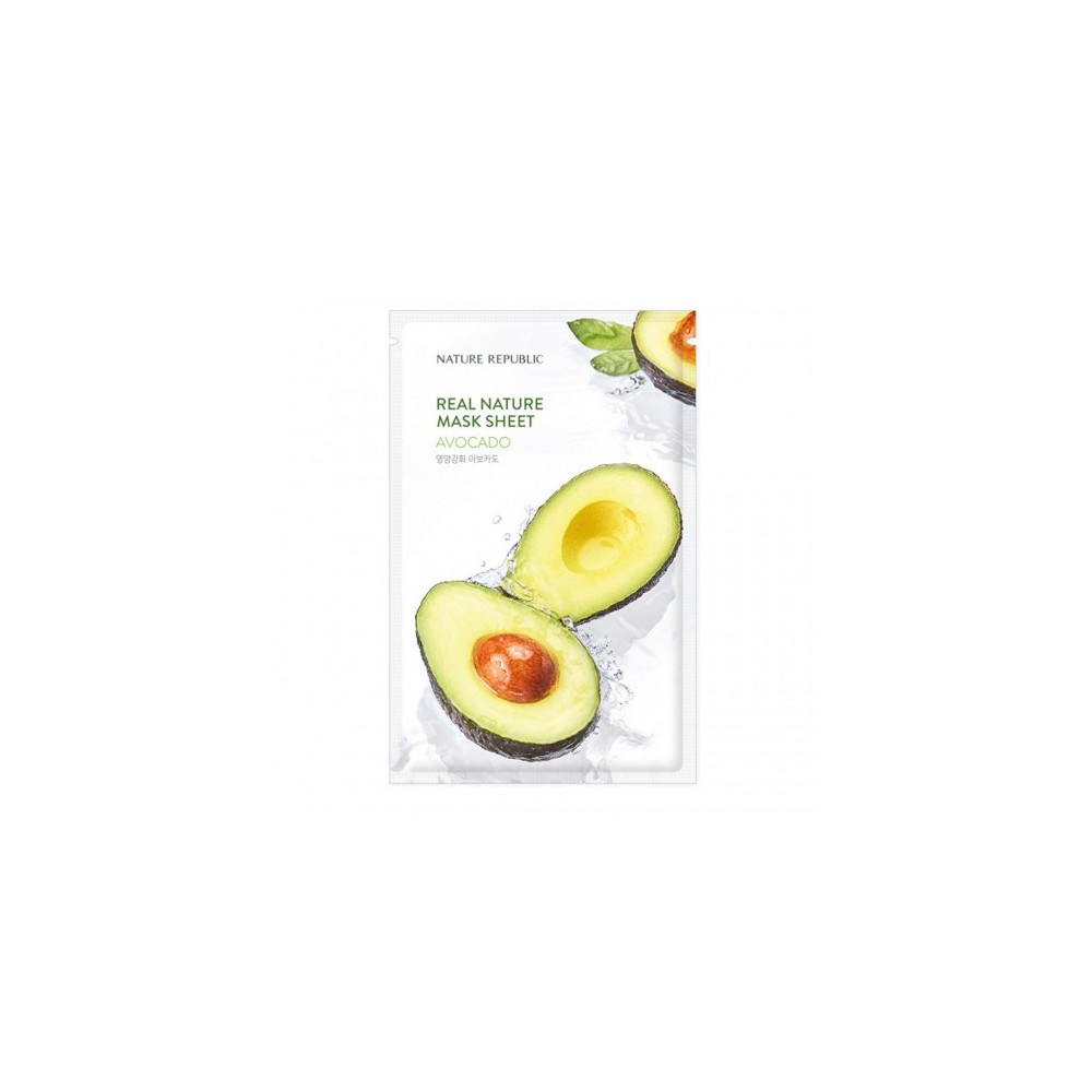 Nature Republic Real Nature Mask Sheet Avocado - Maschera Viso In Tessuto 23 G 