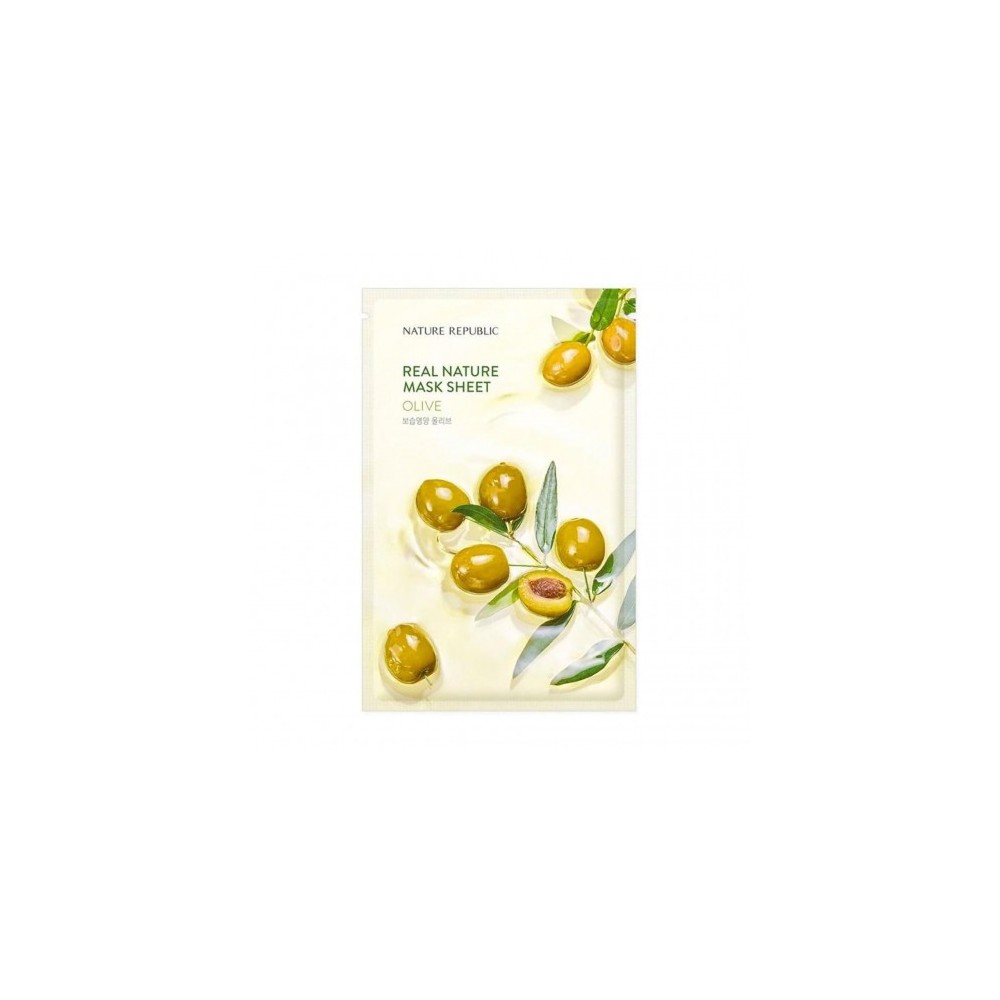 Nature Republic Real Nature Mask Sheet Olive - Maschera In Tessuto 